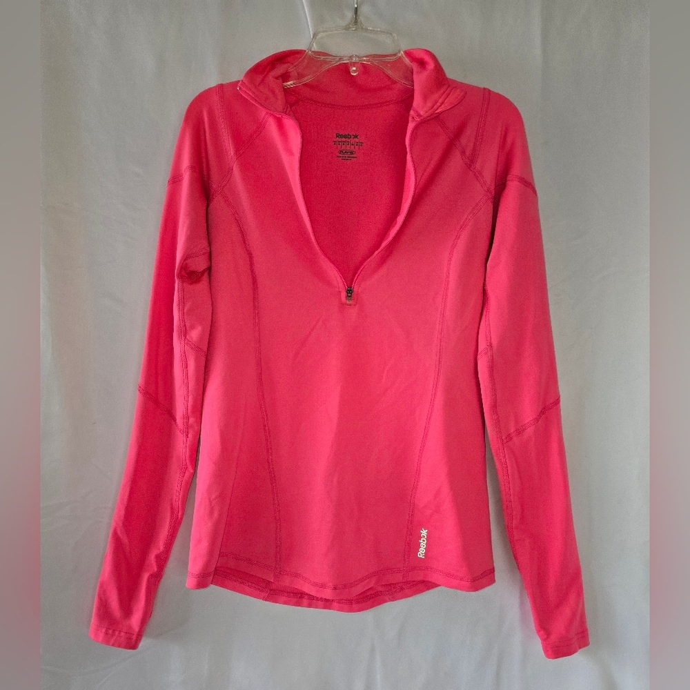 Reebok Women's Bright Pink Long Sleeve Top